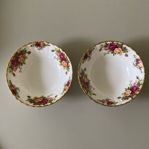 2 Royal Albert Old Country Roses Multipurpose Bowls